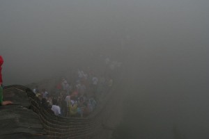 Notre vue de la "Grande" Muraille :-(