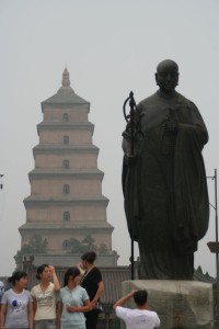 Le fondateur de la pagode, Xuan Zang et la pagode de l'oie sauvage
