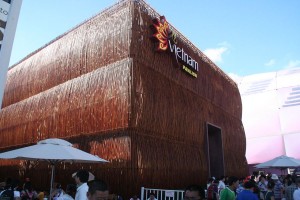L'extérieur du pavillon vietnamien