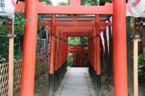 Chemin de torii dans le parc Ueno